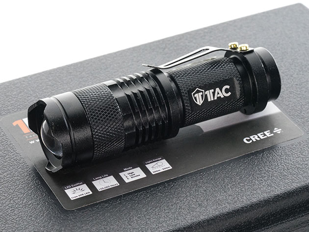 Illuminate any darkness with this storm-proof tactical flashlight