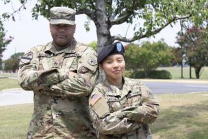 Army recruiter recruits his wife to join the Army