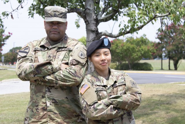 Army recruiter recruits his wife to join the Army