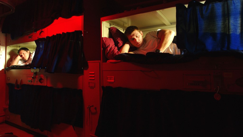Could a heavier set of rack curtains improve shipboard sleep?