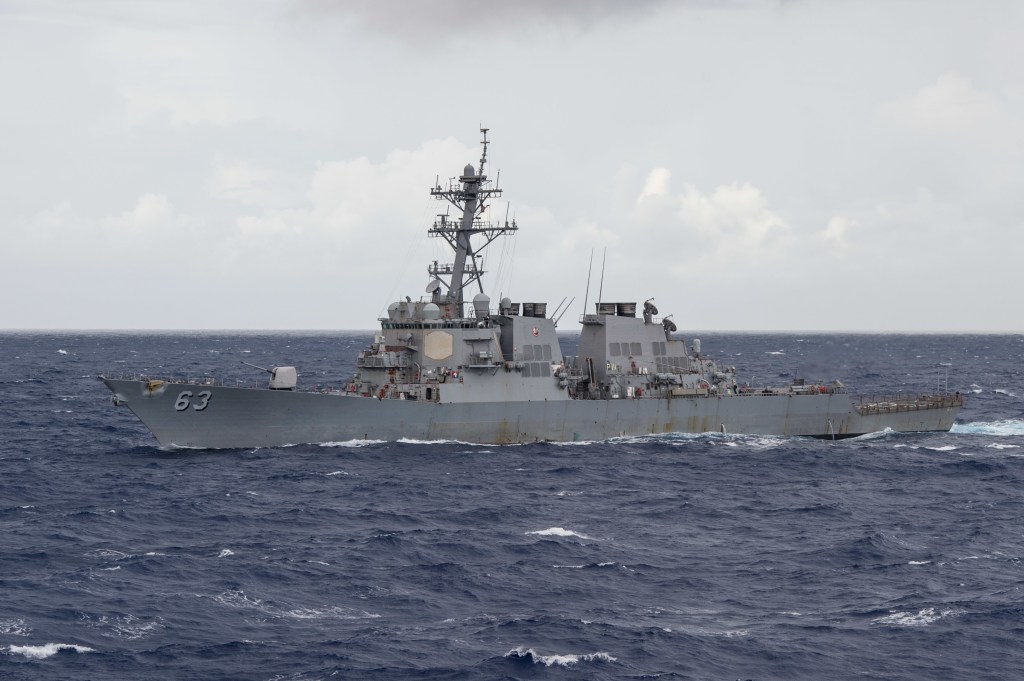 U.S. guided-missile destroyer Stethem sailed near Triton Island in contentious South China Sea