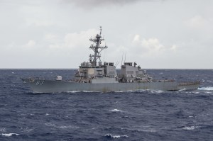 U.S. guided-missile destroyer Stethem sailed near Triton Island in contentious South China Sea