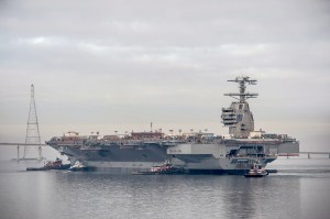 Navy accepted the carrier Ford into the fleet, with commissioning set for this summer
