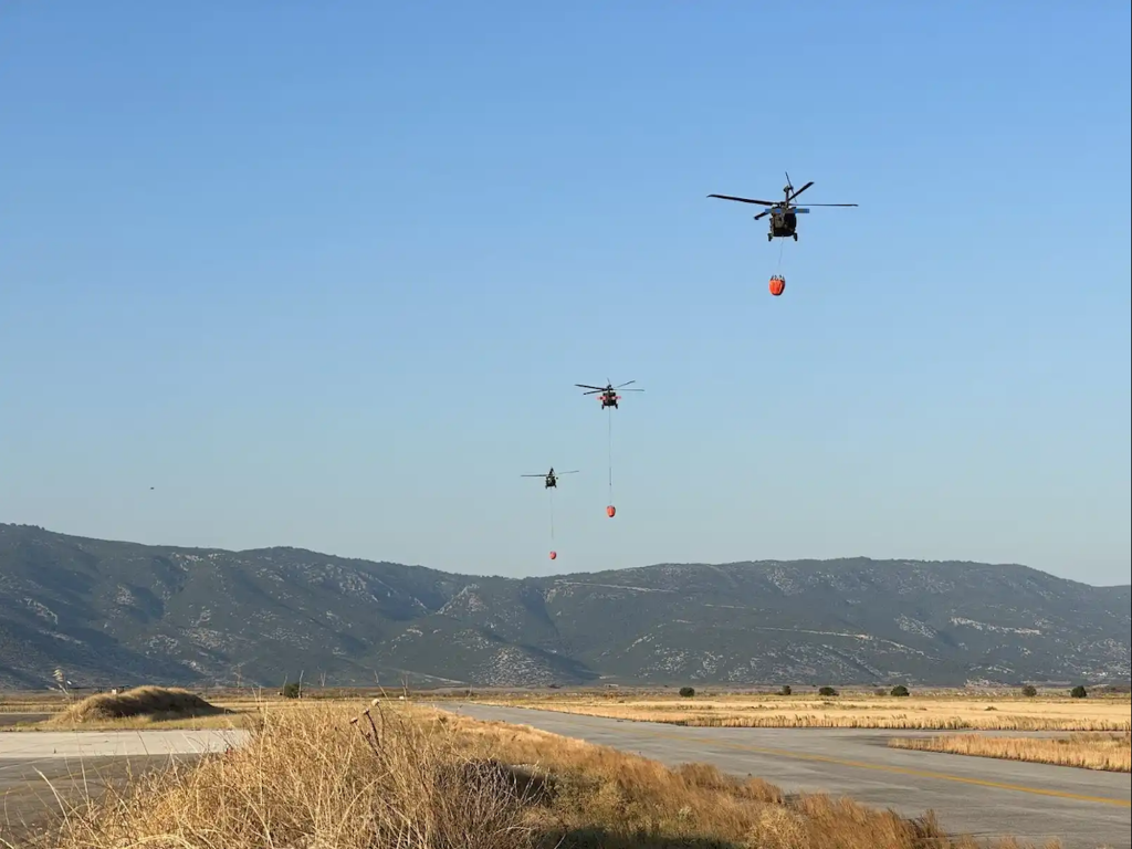 ‘A lot of stress’: Army aircrew recount Greece firefighting mission