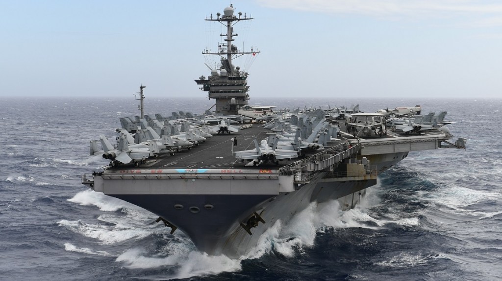 Trump reverses his own aircraft carrier policy, takes a victory lap
