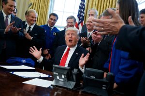 Trump funds NASA, officially adds Mars to agency mission
