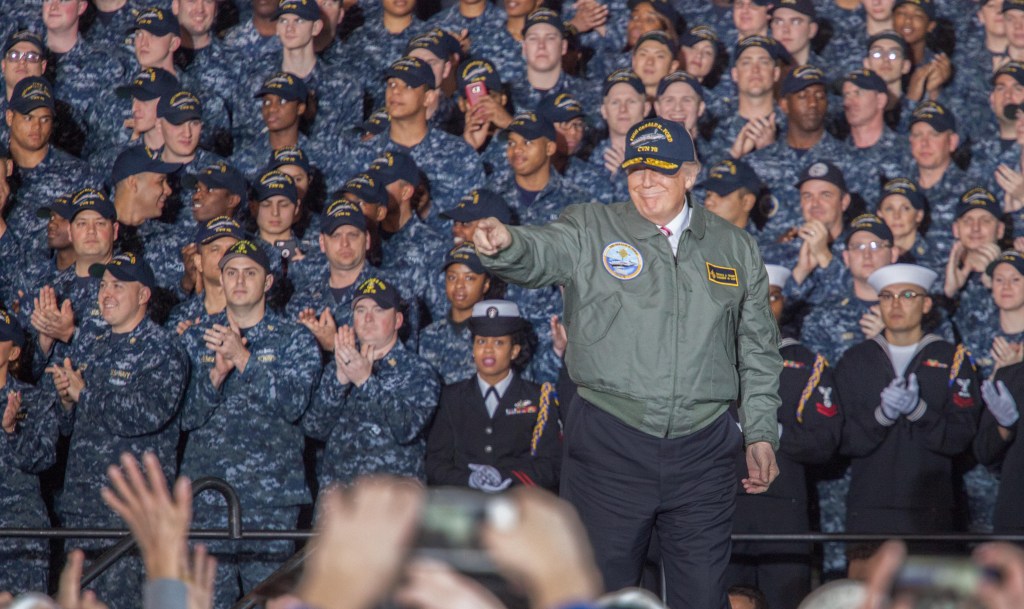 Trump vows to build ’12-carrier Navy’ during visit to USS Gerald R. Ford