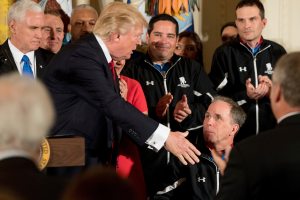 Trump welcomes wounded veterans to White House