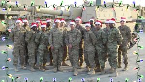 Soldiers around the world send holiday messages home