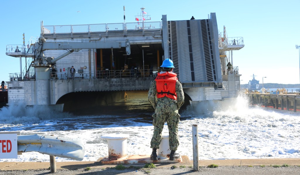 USNS Brunswick is back in the US after seven years in the West Pacific