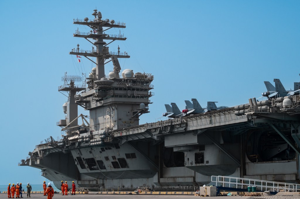 USS Nimitz claims title of longest-serving aircraft carrier from ‘Big E’