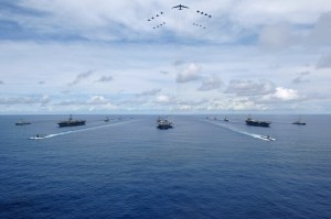 Three carrier strike groups to unite for west Pacific exercise
