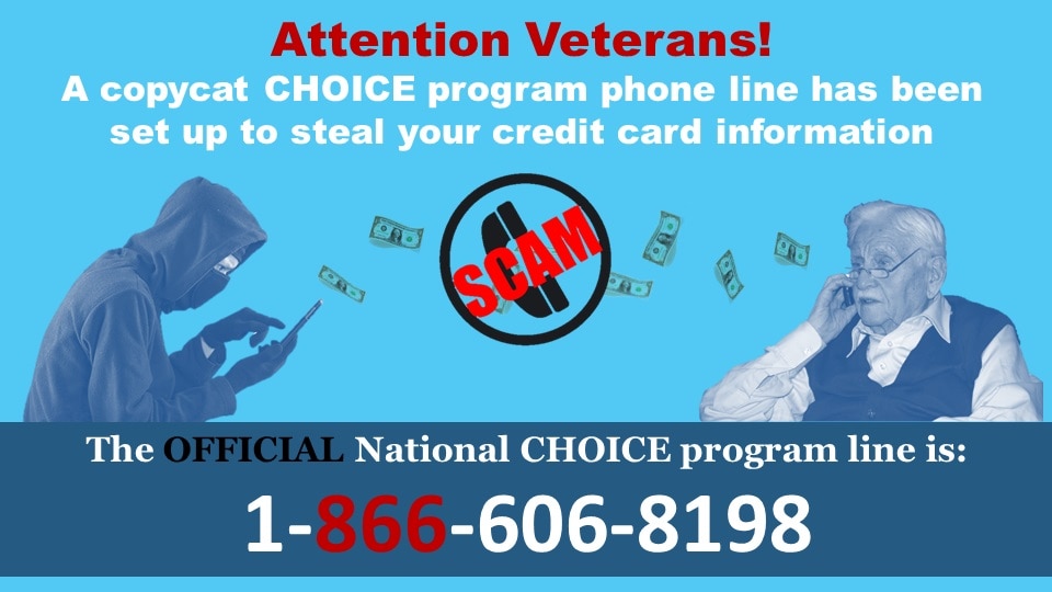 VA warns that scammers are trying to take advantage of Choice Program users