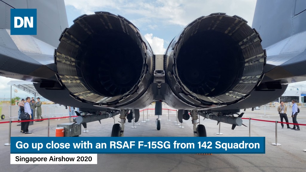 Go up close with one of Singapore’s F-15SG fighters | Singapore Airshow 2020