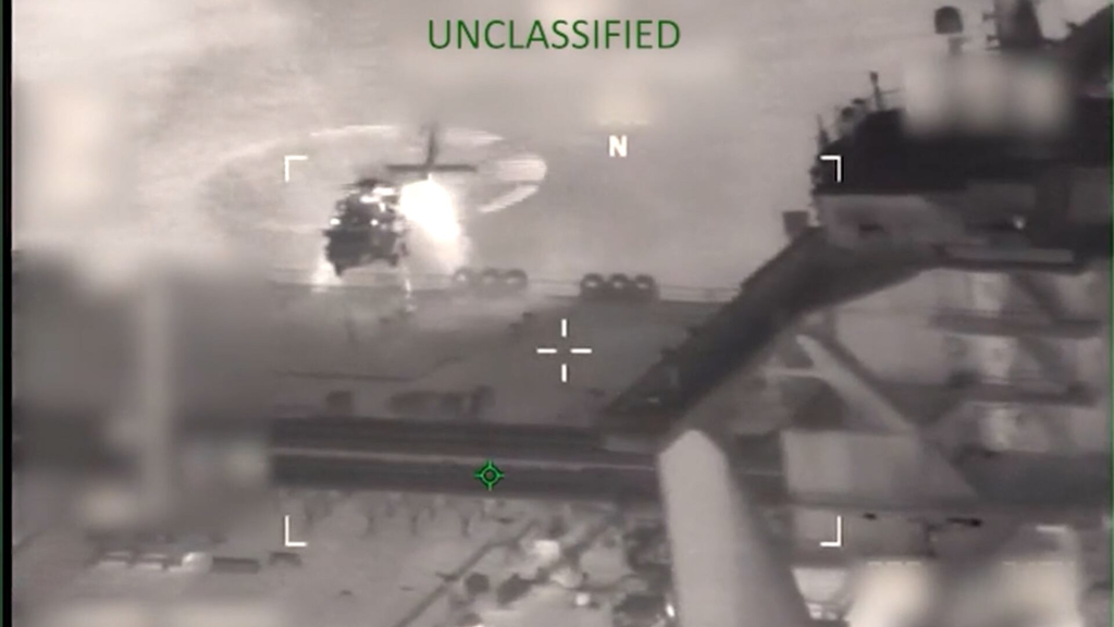 Watch US troops seize oil tanker in pre-dawn raid