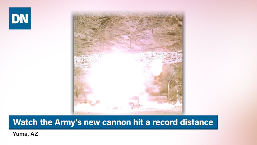 Watch the Army’s new cannon hit a record distance | Army Modernization Priorities