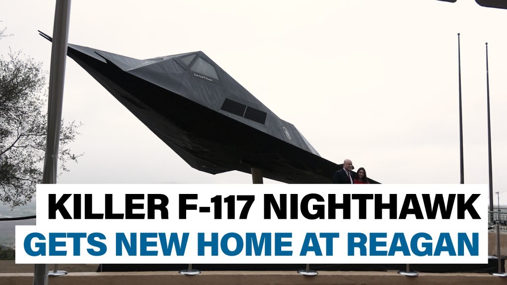 Legendary stealth fighter gets new home at Reagan Library