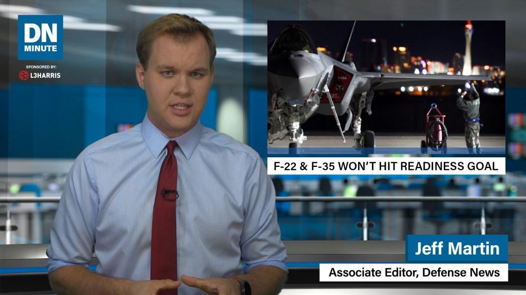 F-22, F-35 won’t hit readiness goals | Defense News Minute, Sept. 5, 2019