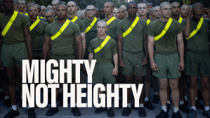 Height is no barrier for the Four-foot-seven Marine