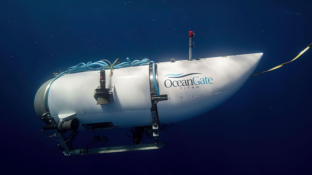 New video of the Titan submersible’s tail cone