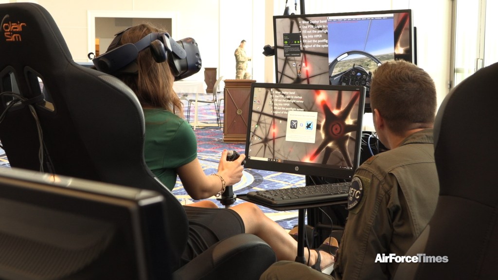 Virtual reality tech aims to train airmen better