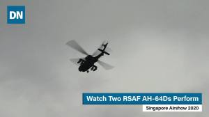Watch two RSAF AH-64D Apaches perform | Singapore Airshow 2020