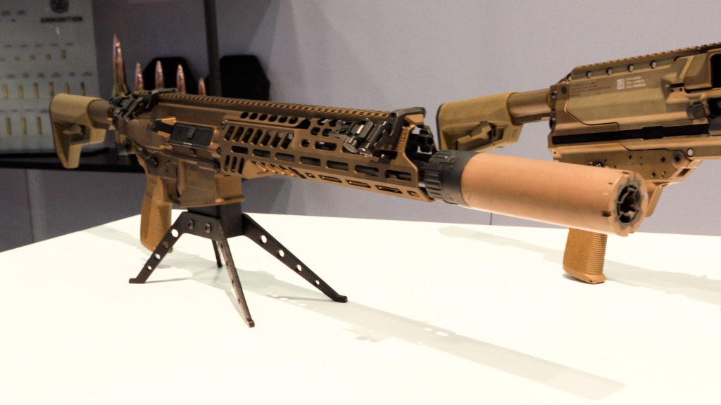 Check out the next-gen squad weapons at Sig Sauer’s booth at AUSA 2024