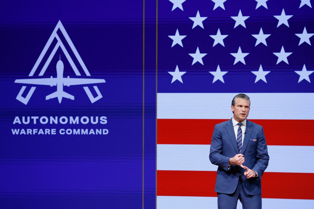Hegseth announces new four-star command for autonomous warfare