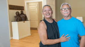 Guamanian sister flies 22 hours to support long-time cancer fighter