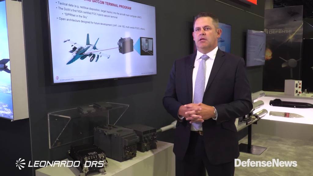 Leonardo DRS Showcases JTT-X Hybrid SATCOM for Tactical Aircraft