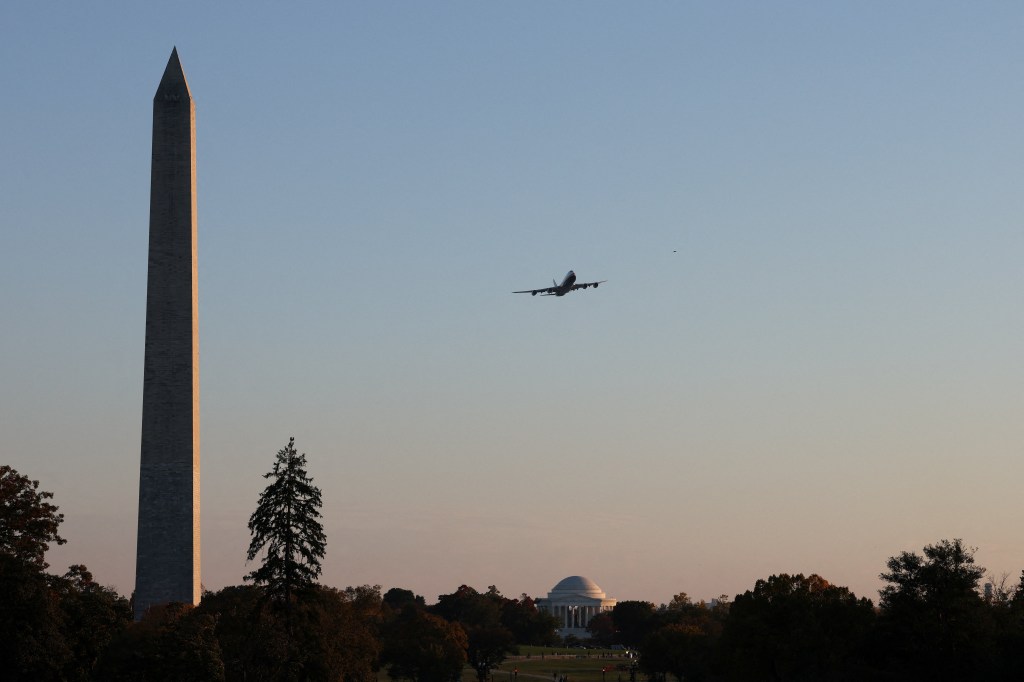 Low-altitude Air Force One Halloween flyover rattles DC residents